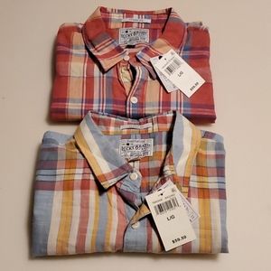 Lucky Brand Mens Shirt set 2 Large 00335